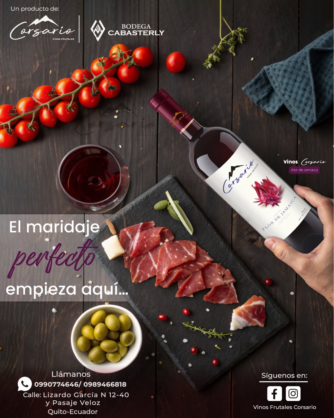 Vinos Corsario — Maridaje perfecto