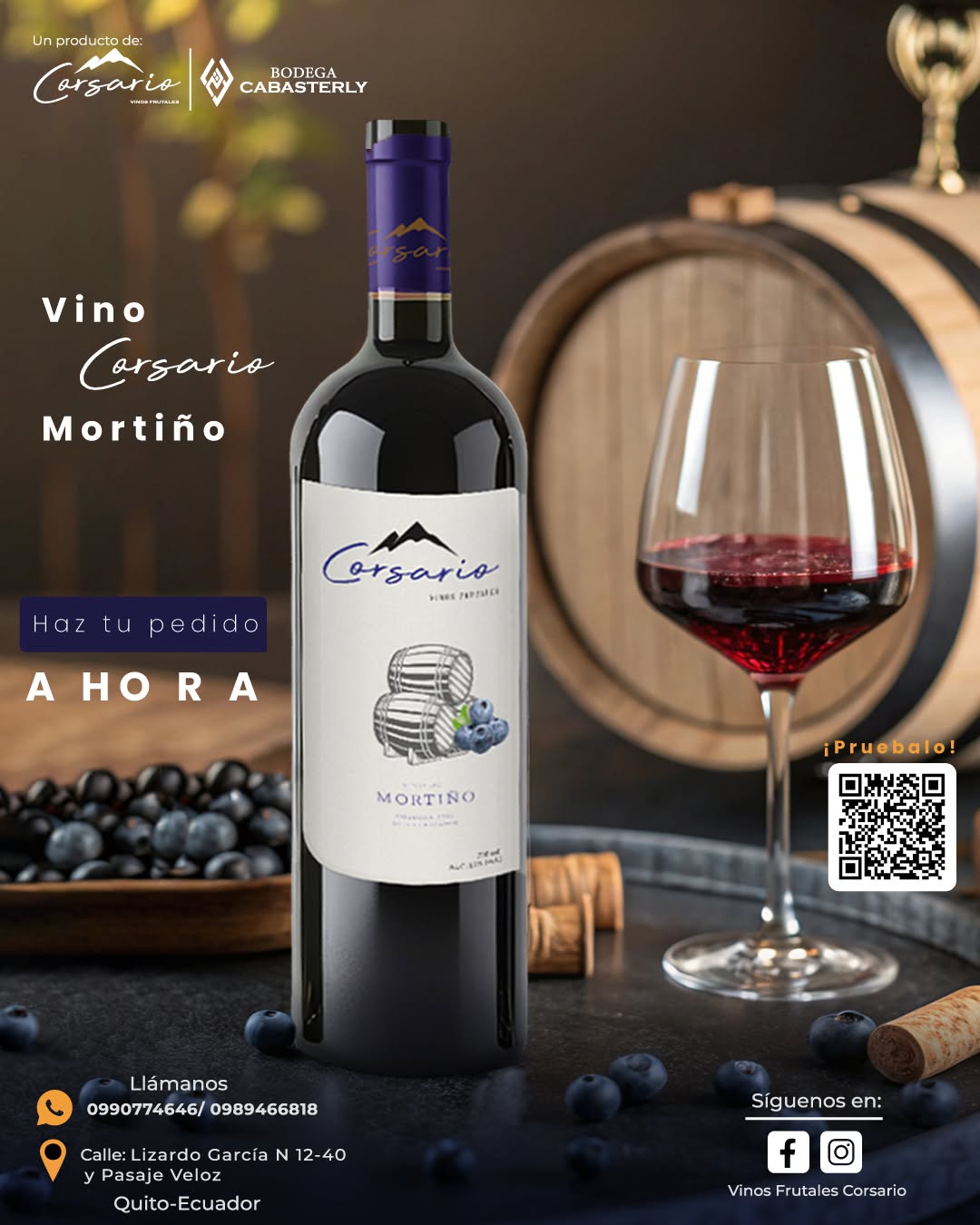 Vinos Corsario — Vino Mortiño