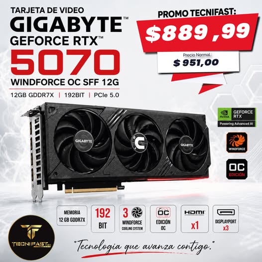 Tecnifast — Gigabyte RTX 5070