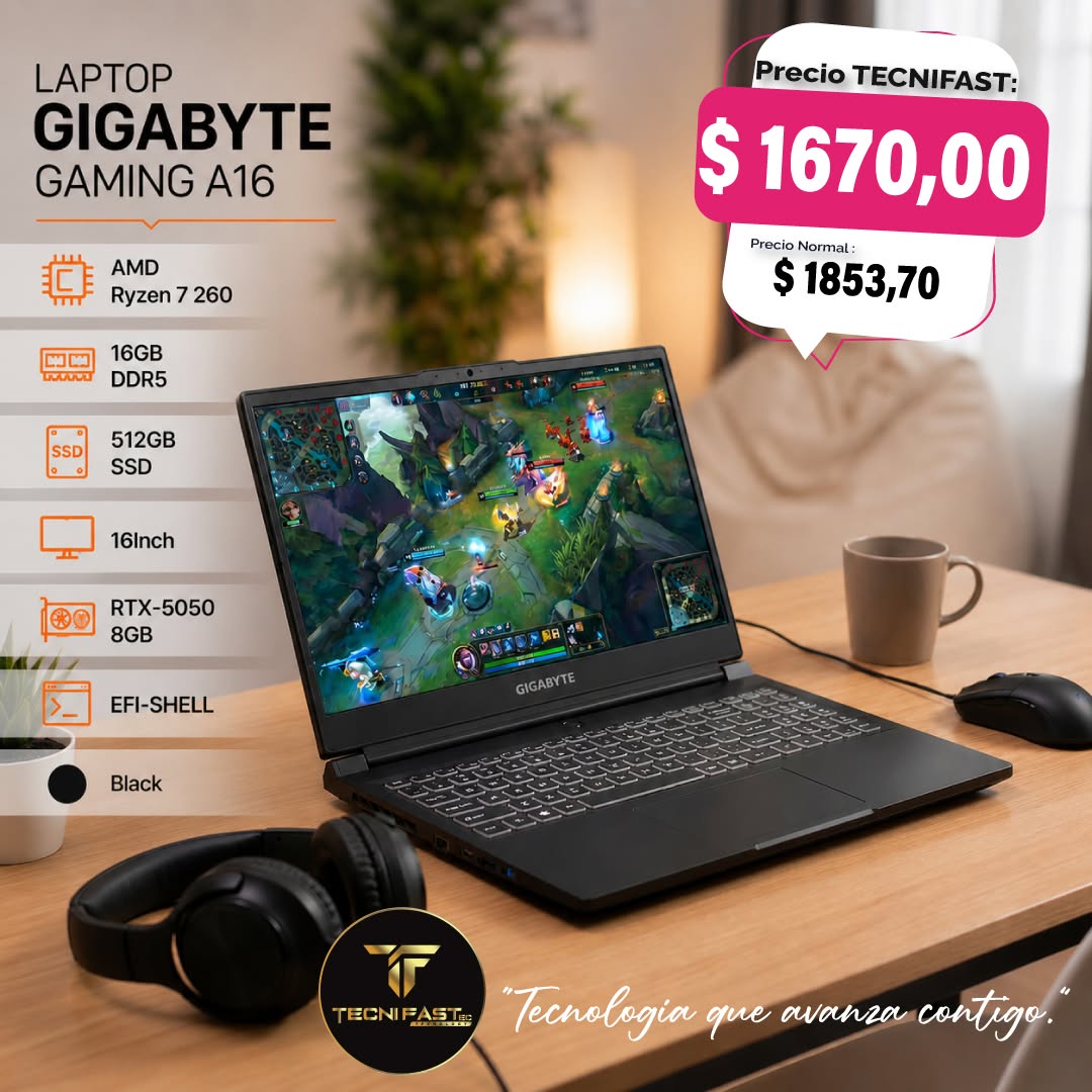 Tecnifast — Laptop Gigabyte Gaming A16